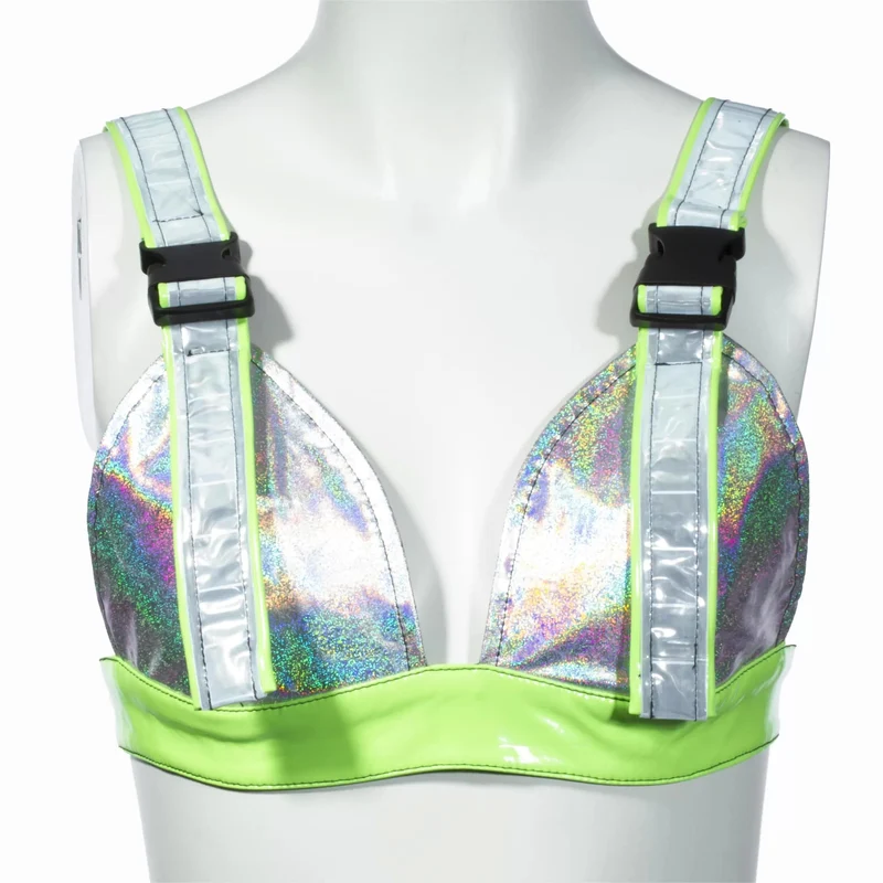 Damen-Bustier „Grunge Luminous Rainbow“.