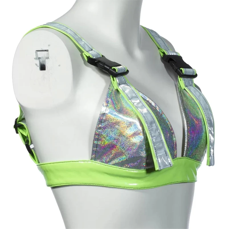 Damen-Bustier „Grunge Luminous Rainbow“.