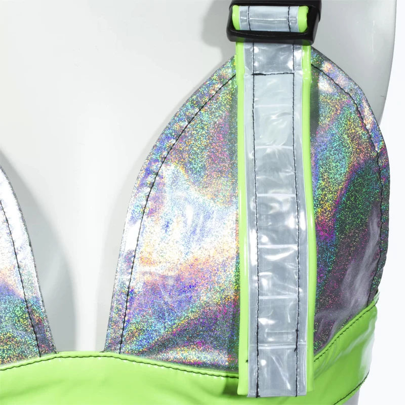 Damen-Bustier „Grunge Luminous Rainbow“.
