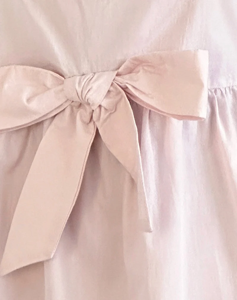 Leshiana Minikleid aus Popeline Hellrosa