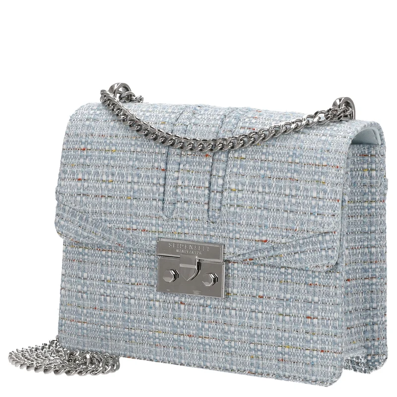 Seidenfelt Roros Tweed - Bolso de hombro 21 cm (sea blue tweed)