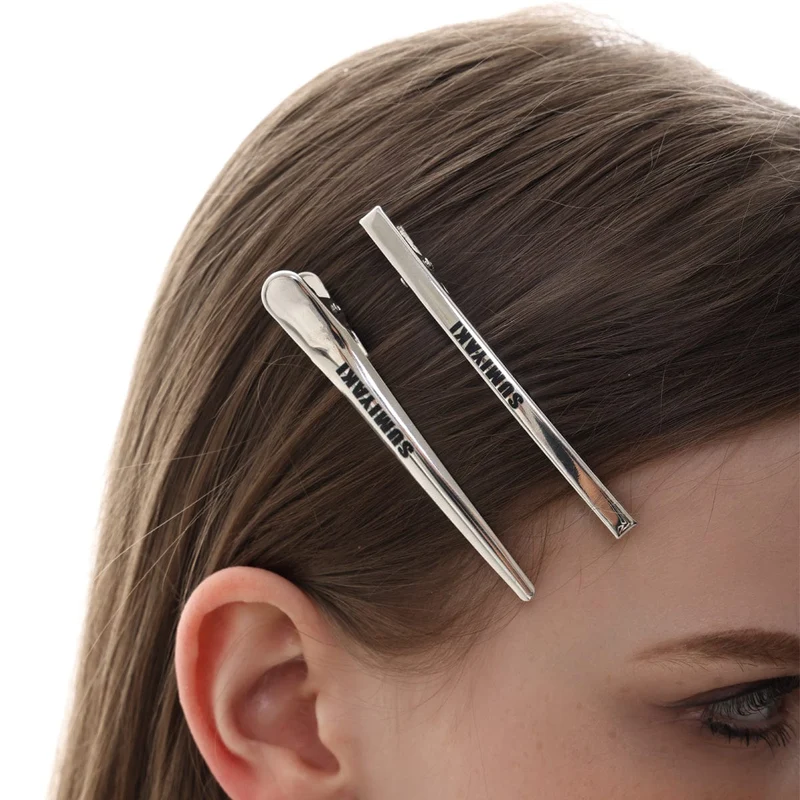Haarspange mit Punk-Buchstaben-Aufdruck für Damen