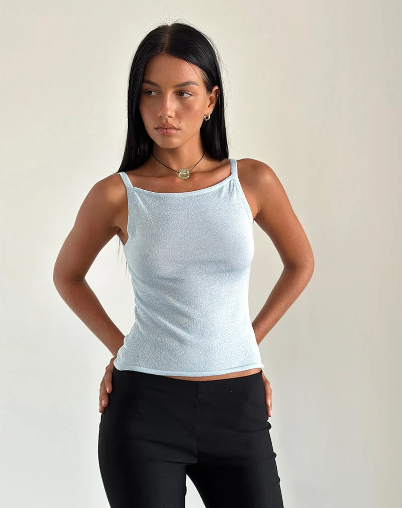 Raiya Vest Top in Babyblau