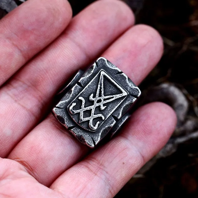 Herren-Punk-Crack-Ring im Used-Look