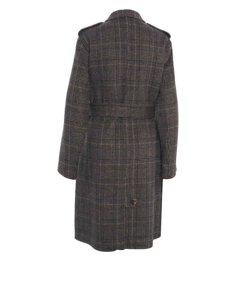 Cappotto con cintura in vita