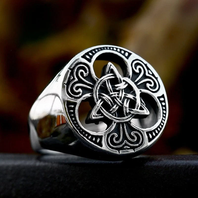 Keltischer Punk-Knotenring für Herren