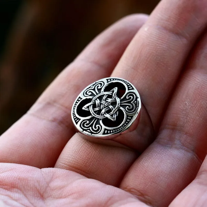 Keltischer Punk-Knotenring für Herren