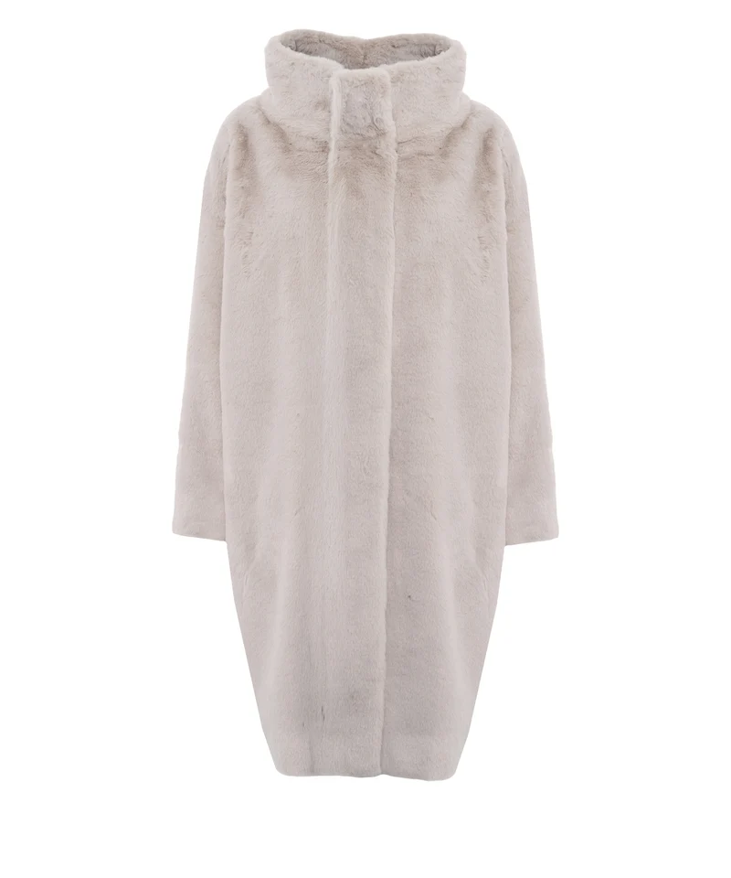 Cappotto in ecopelliccia
