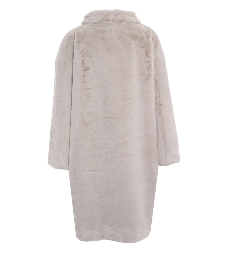 Cappotto in ecopelliccia