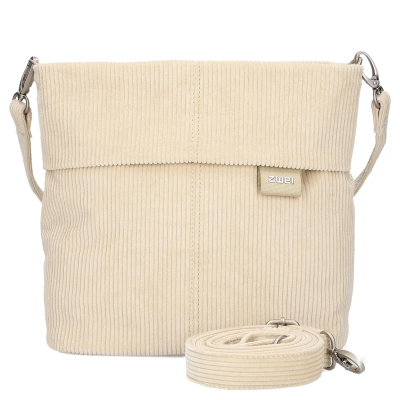 zwei Mademoiselle M8 - Bolso de hombro 25 cm (cord-creme)