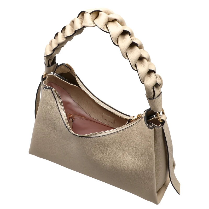 Coccinelle Boheme Grana Double - Bolso de hombro S 30 cm (seagrass/sandsh)