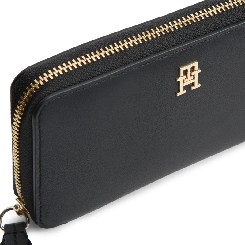 Tommy Hilfiger Logotape Compact Zip - Cartera 4cc 15 cm (black)