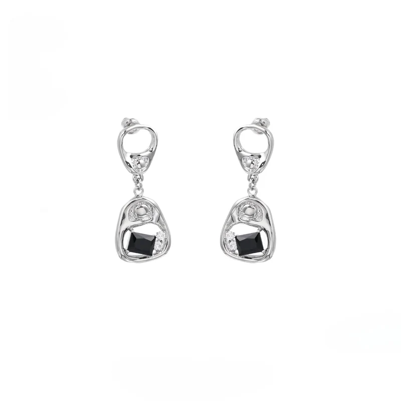 Punk-Diamant-Ohrringe zum Öffnen von Dosen für Damen