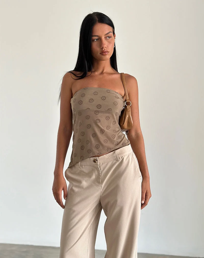 Bistara Top in Daisy Flock Hellbraun