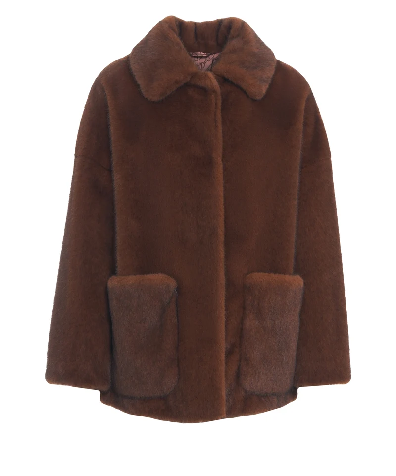 Cappotto in pelliccia sintetica