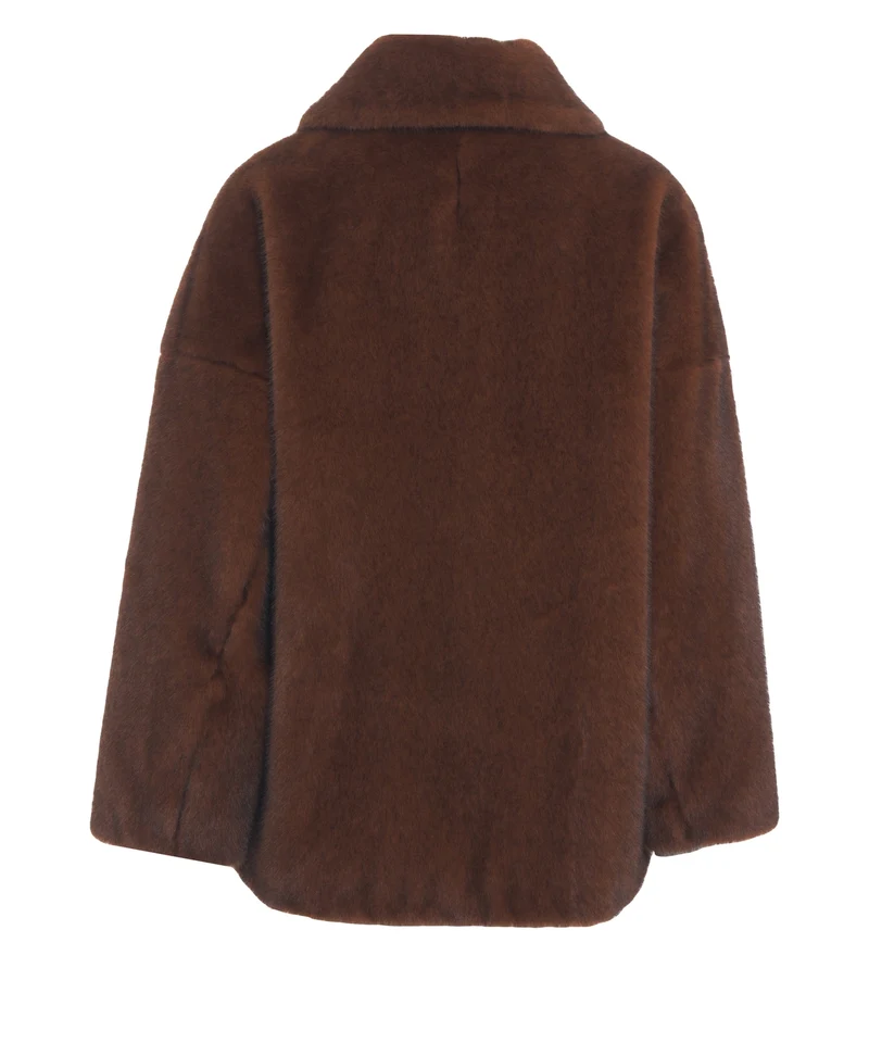 Cappotto in pelliccia sintetica