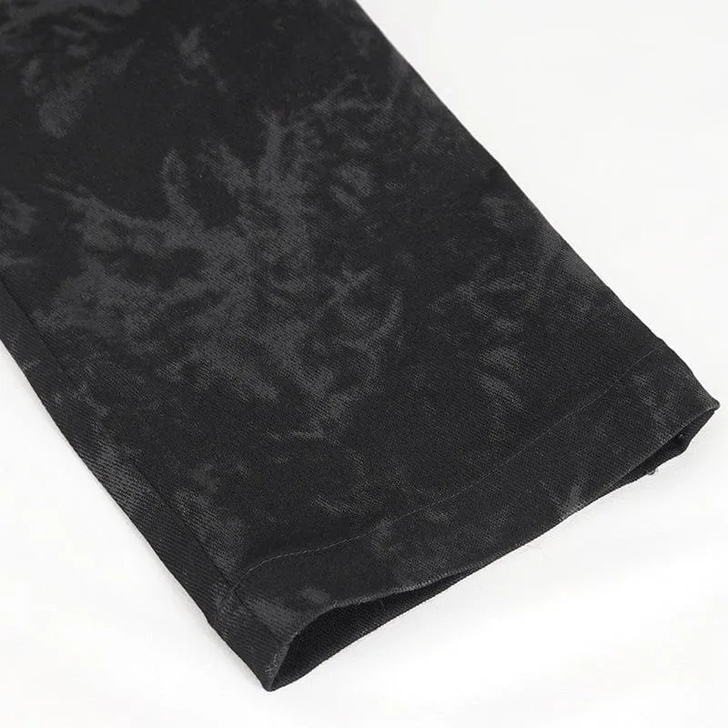 Herren-Punk-Hose im Used-Look mit mehreren Schnallen