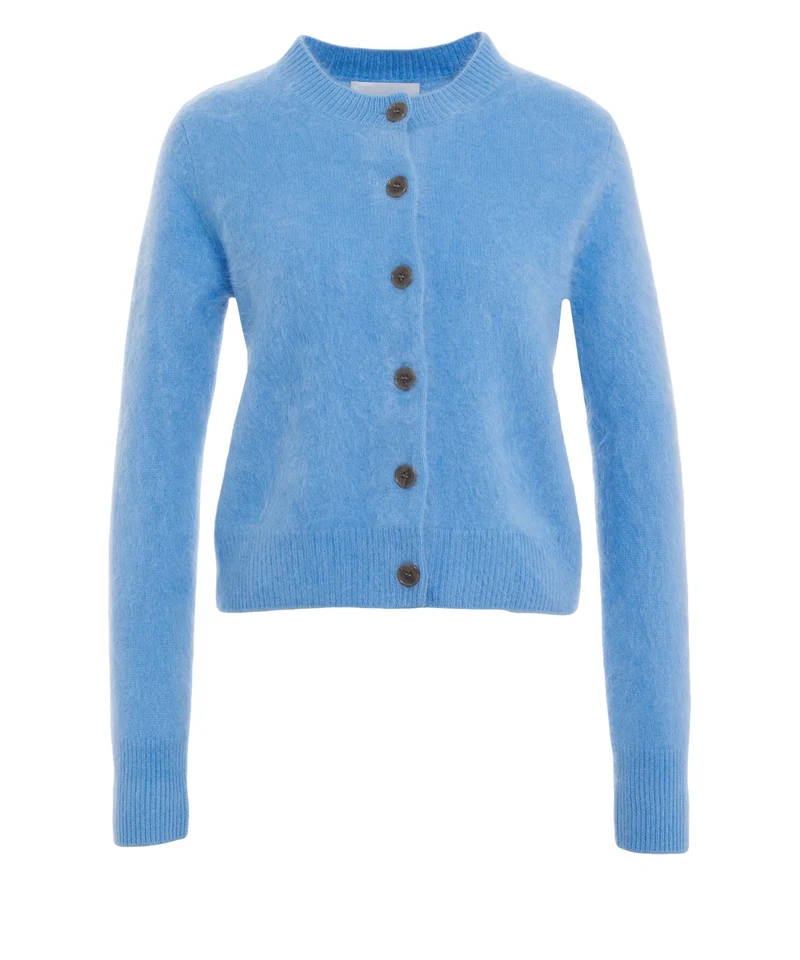Cardigan in cashmere 'Azalea'