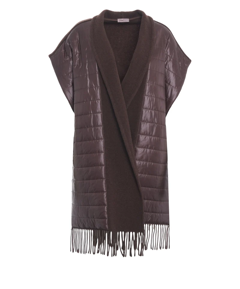 Cape con dettagli con frange