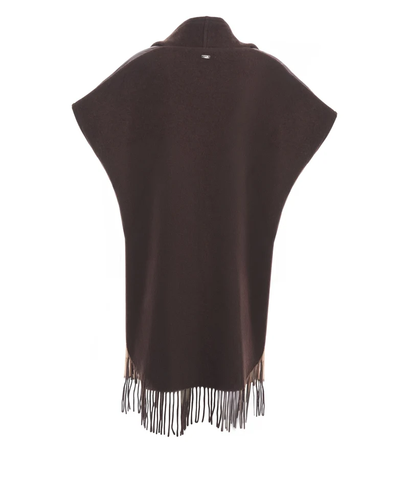 Cape con dettagli con frange