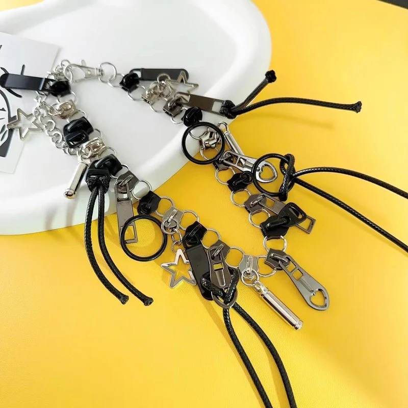 Punk-Reißverschluss-Halsband für Damen