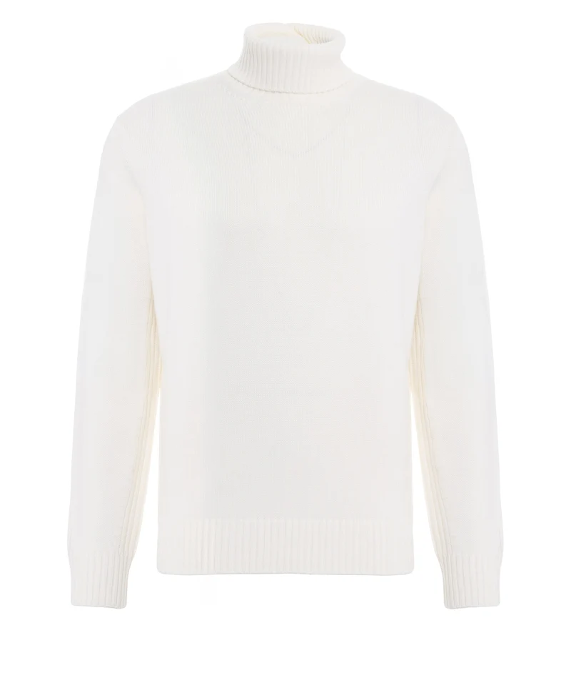 Maglione a collo alto in lana