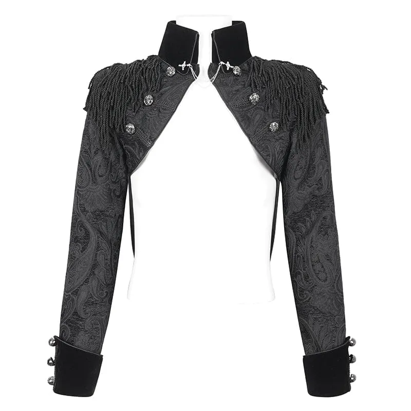 Herrenjacke mit Schwalbenschwanz und Gothic-Quasten