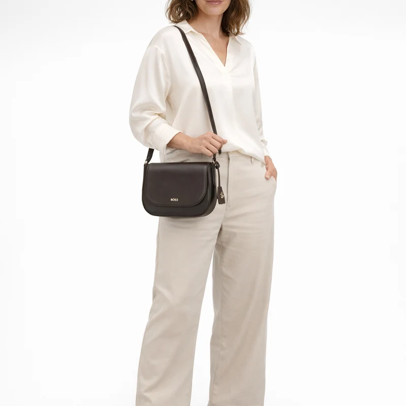 BOSS Women Numah - Bolso bandolera 22 cm (dark brown)