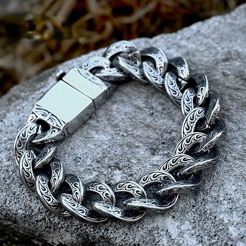 Herren Punk Twisting Buckle Armband