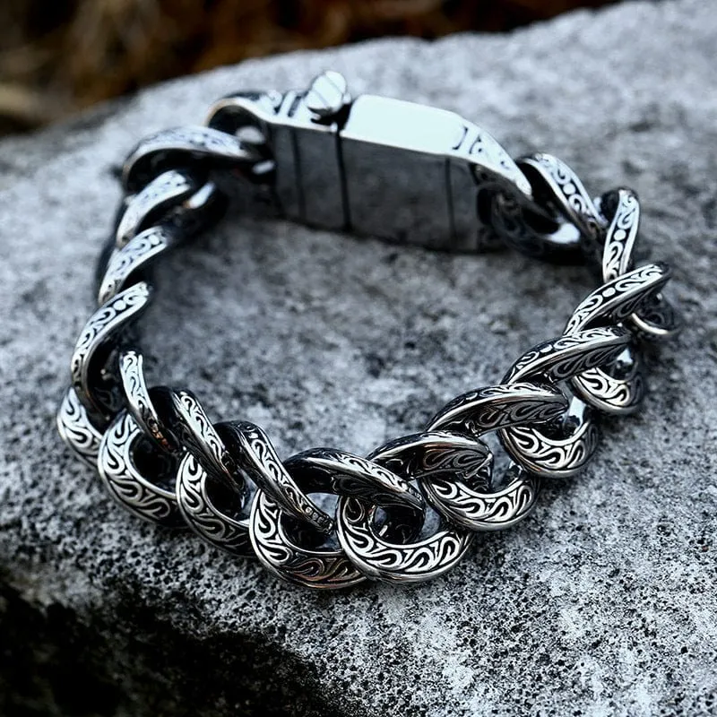 Herren Punk Twisting Buckle Armband