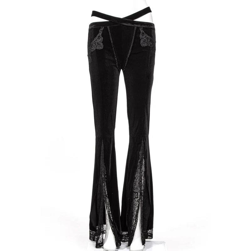 Damen-Splice-Splice-Spitzenhose im Gothic-Stil