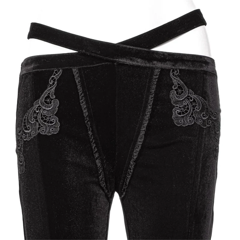Damen-Splice-Splice-Spitzenhose im Gothic-Stil