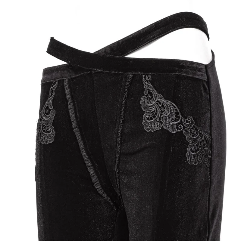 Damen-Splice-Splice-Spitzenhose im Gothic-Stil