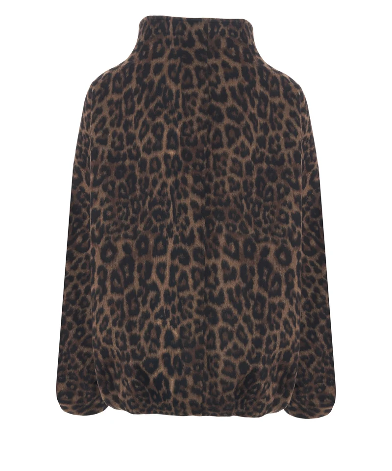 Giacca con print animalier