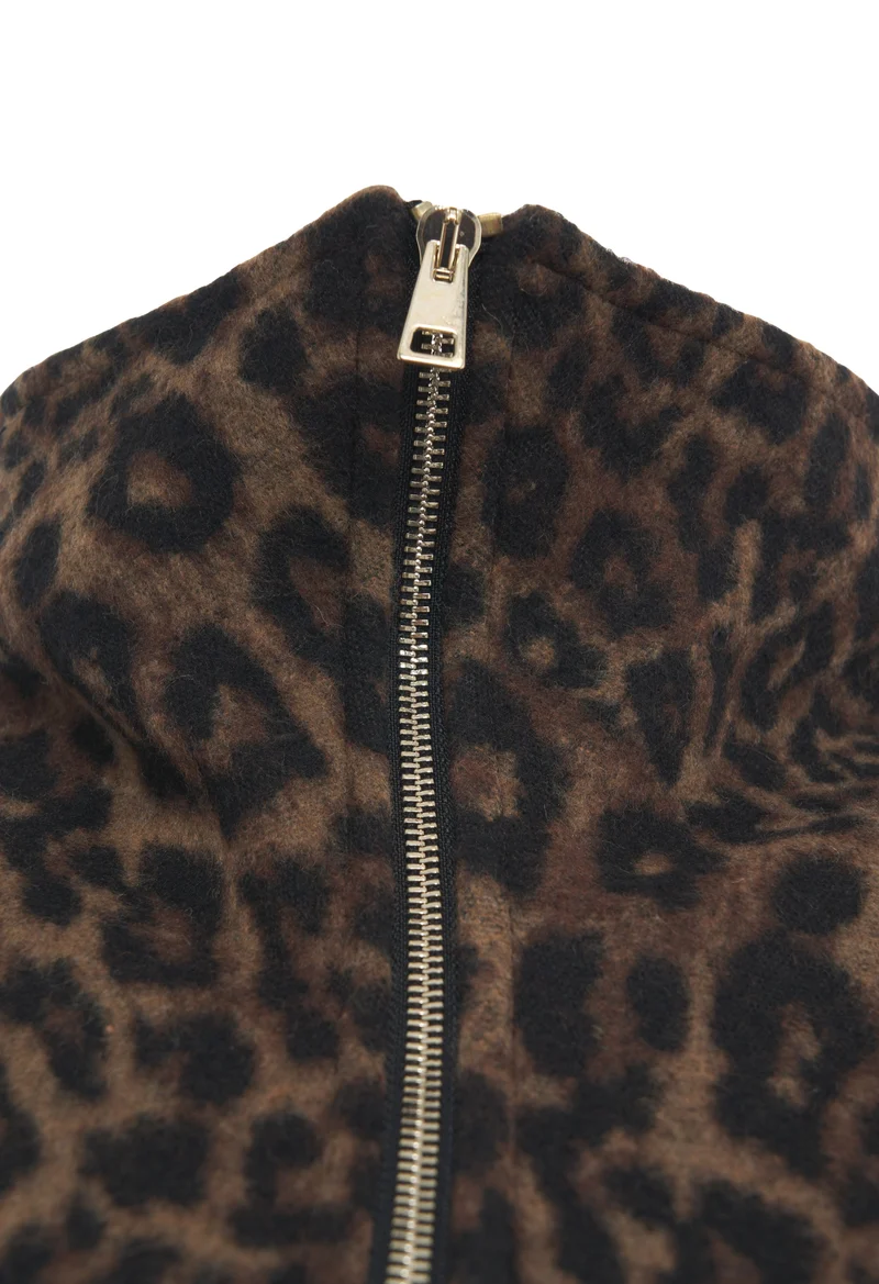 Giacca con print animalier