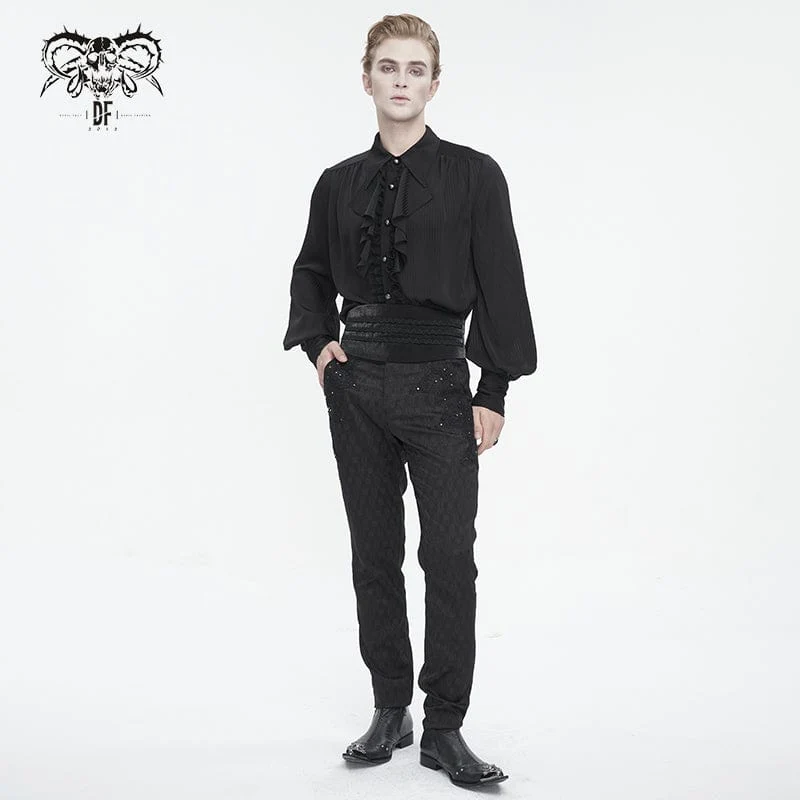 Gothic-Gürtel mit geflochtener Schnalle für Herren