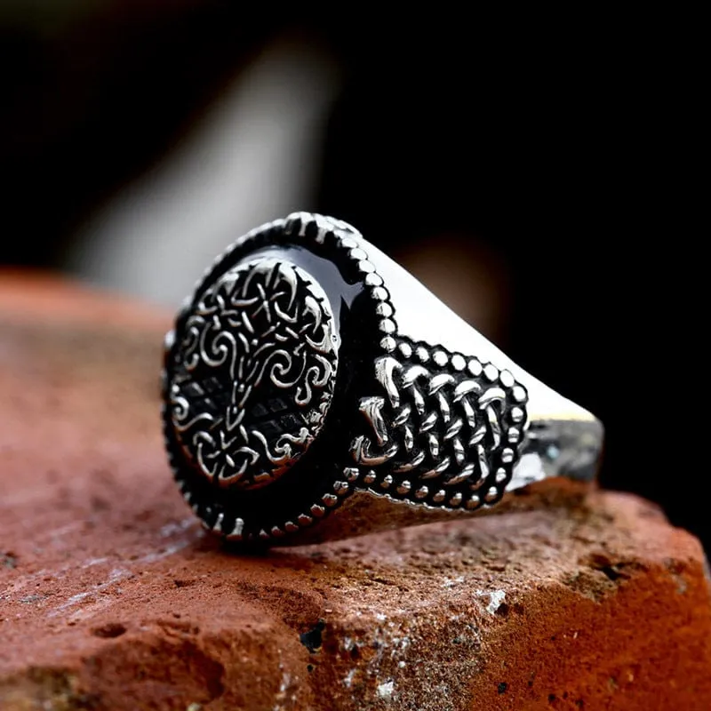 Punk-Lebensbaum-Ring für Herren
