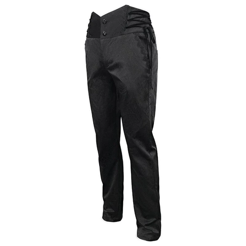 Gothic Riemchenhose mit hoher Taille für Herren