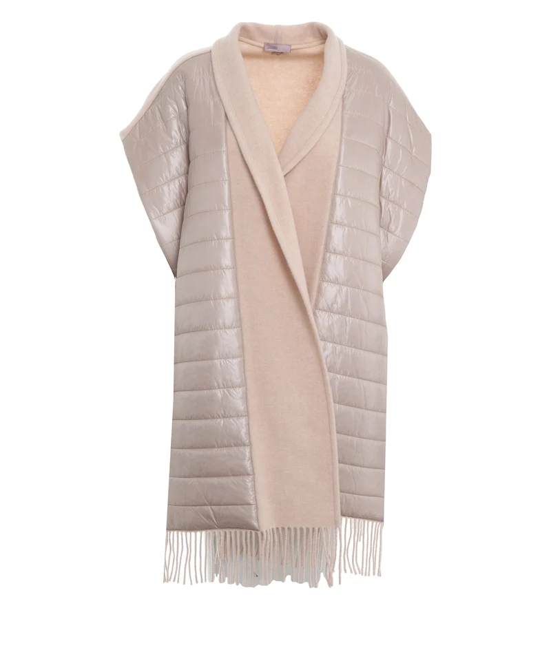 Cape con dettagli con frange