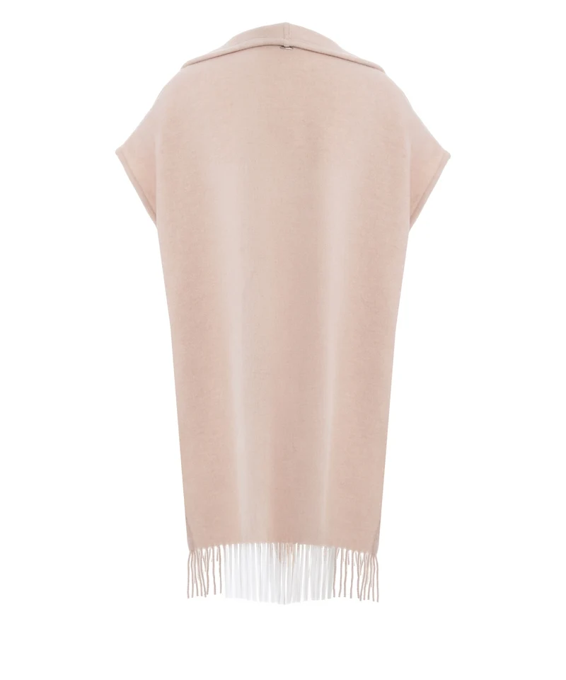 Cape con dettagli con frange