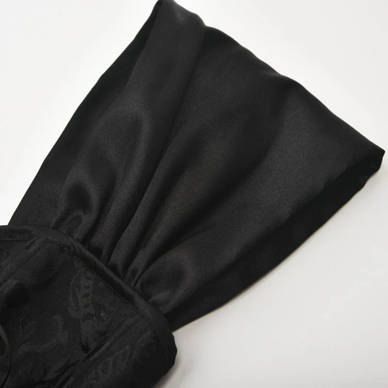 Schulterfreies Gothic-Riemchen-Overbust-Korsett für Damen