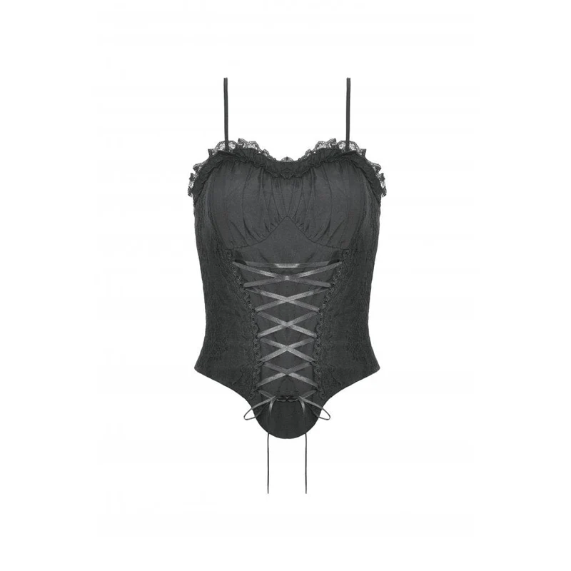 Damen Gothic Schnür-Splice-Überbrustkorsett