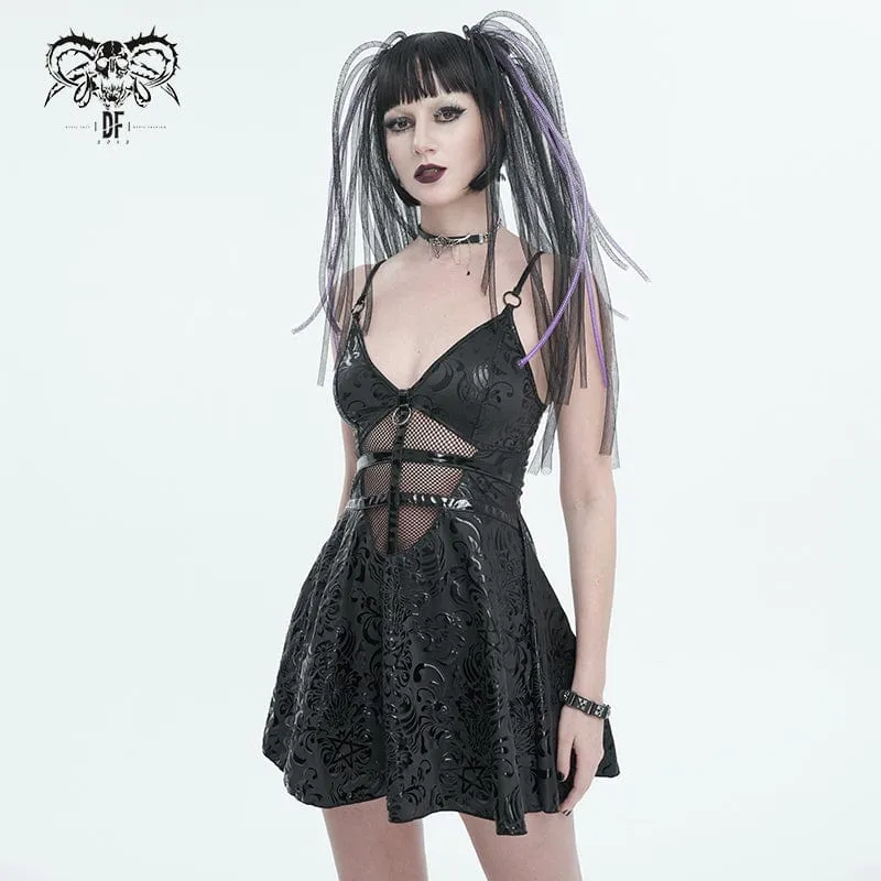 Gothic-Riemchen-Tauchkleid für Damen