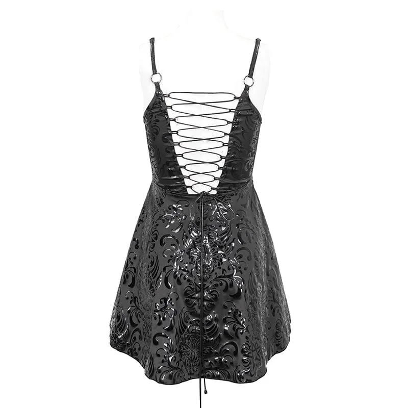 Gothic-Riemchen-Tauchkleid für Damen