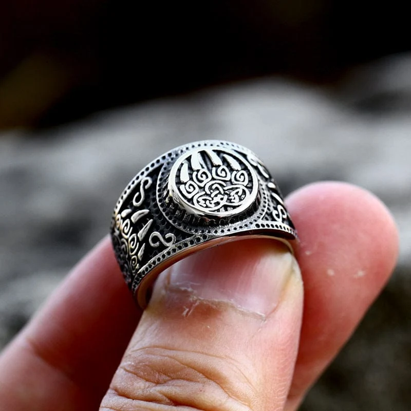 Herren Punk Bear Claw Ring
