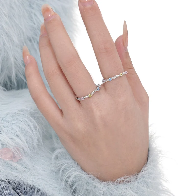 Damen Grunge Twining Perlenring
