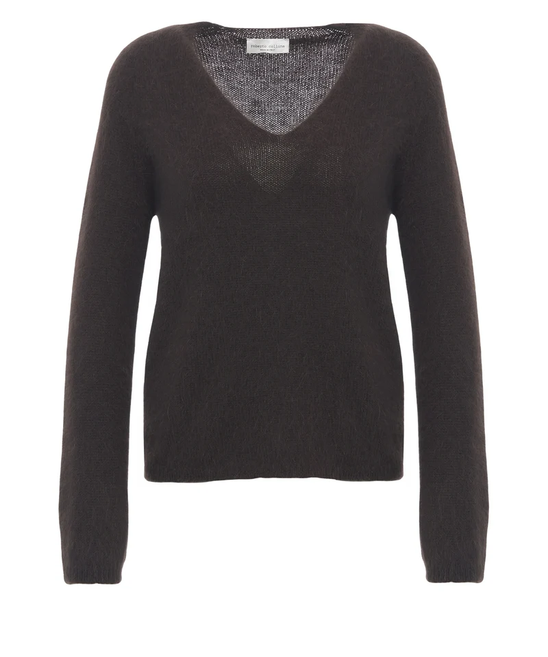 Maglione con scollo a v