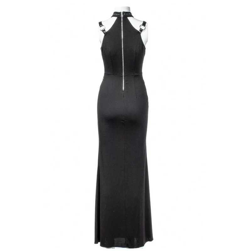 Neckholder-Kleid mit gotischem Ausschnitt für Damen