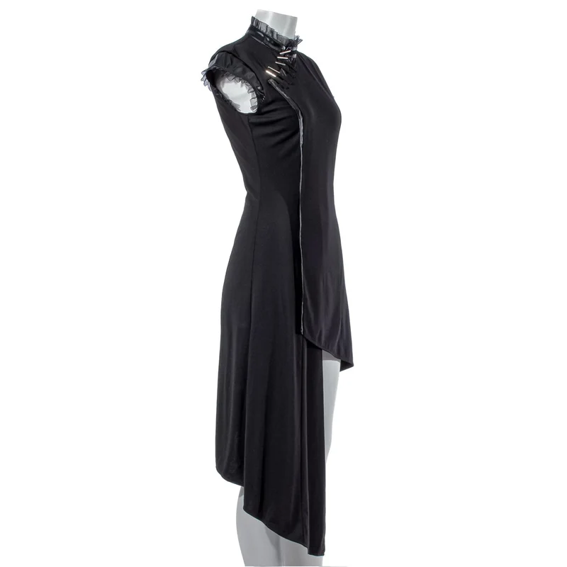 Unregelmäßiges Kleid mit Punk-Cheongsam-Kragen für Damen