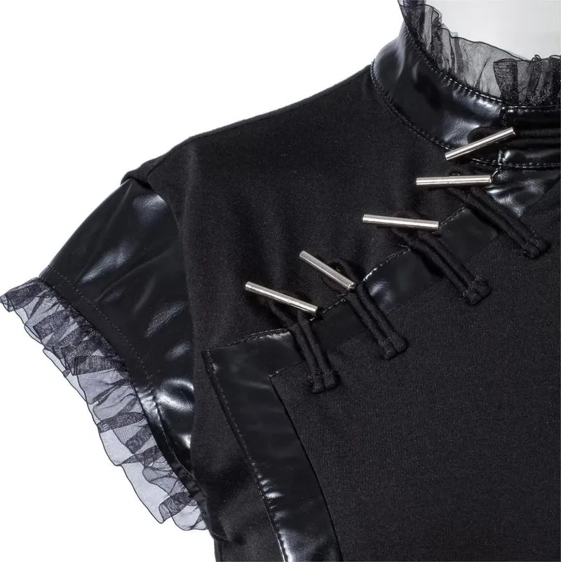 Unregelmäßiges Kleid mit Punk-Cheongsam-Kragen für Damen